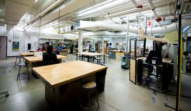 A view of the Sculpture Studio